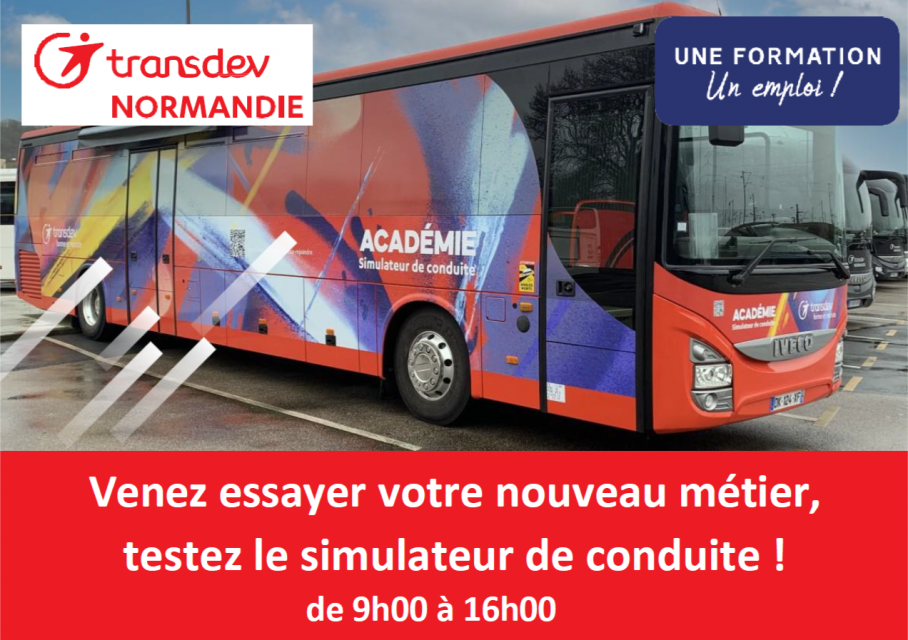Invitation découverte métier conducteur de voyageurs Transdev Normandie ABSKILL