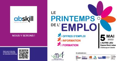 Affiche printemps de l'emploi cherbourg