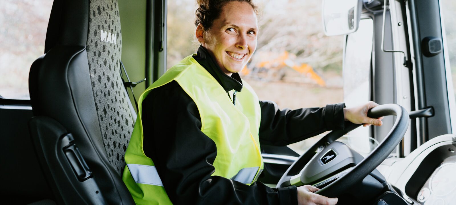 Conductrice du transport routier de marchandises
