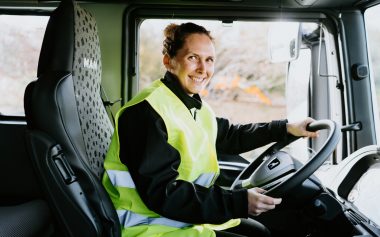 Conductrice du transport routier de marchandises