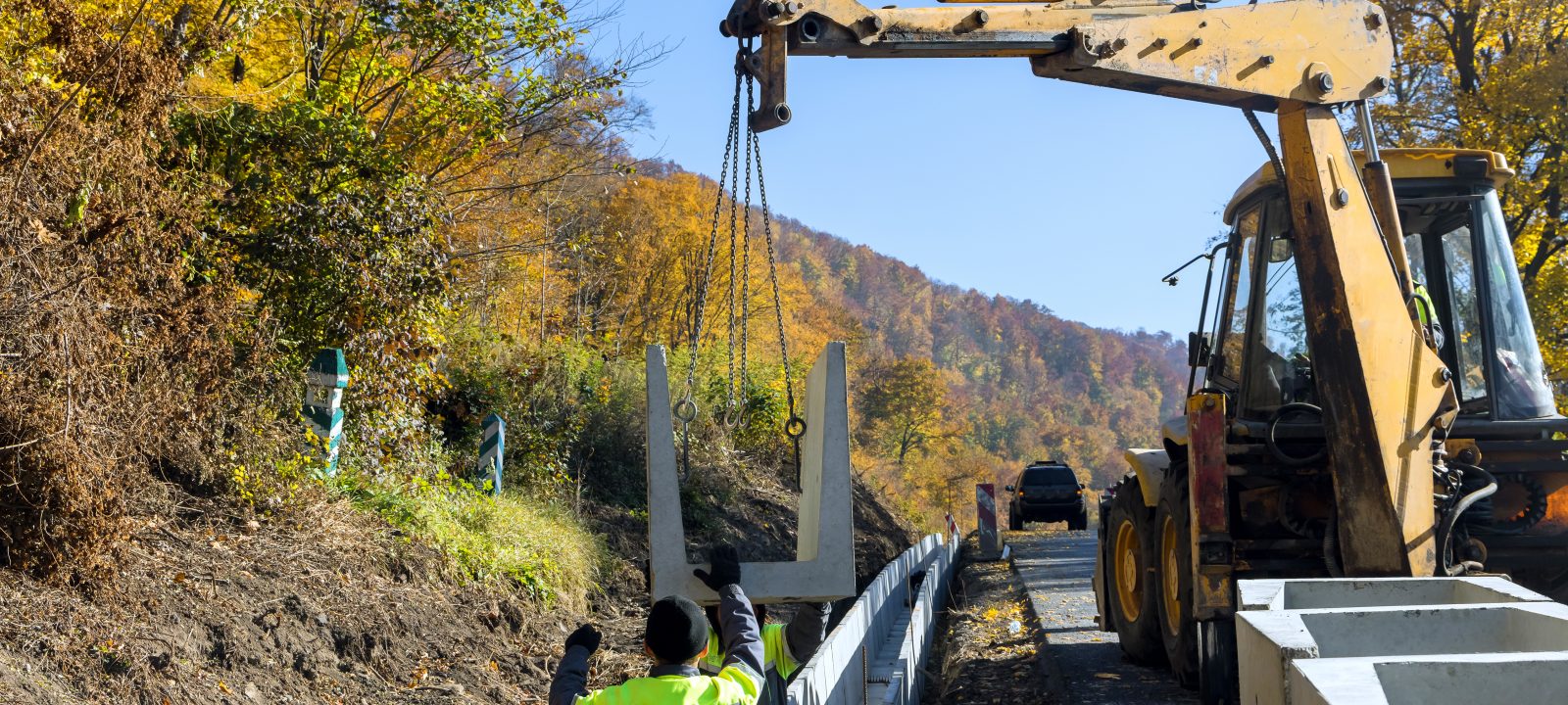 Chantier à proximité des réseaux