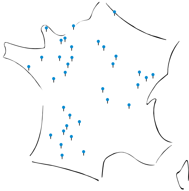 Carte implantation ABSKILL 2025